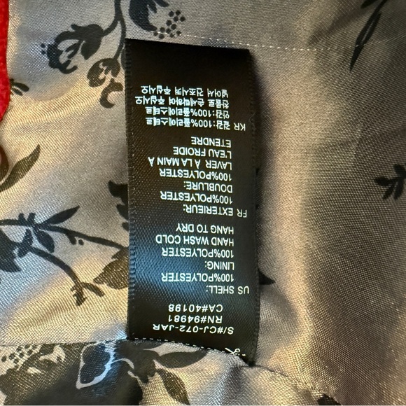 Forever 21 Red Soft Peacoat Jacket Women's Small Button-Up Jacket Y2K Retro Vibe - Picture 7 of 9